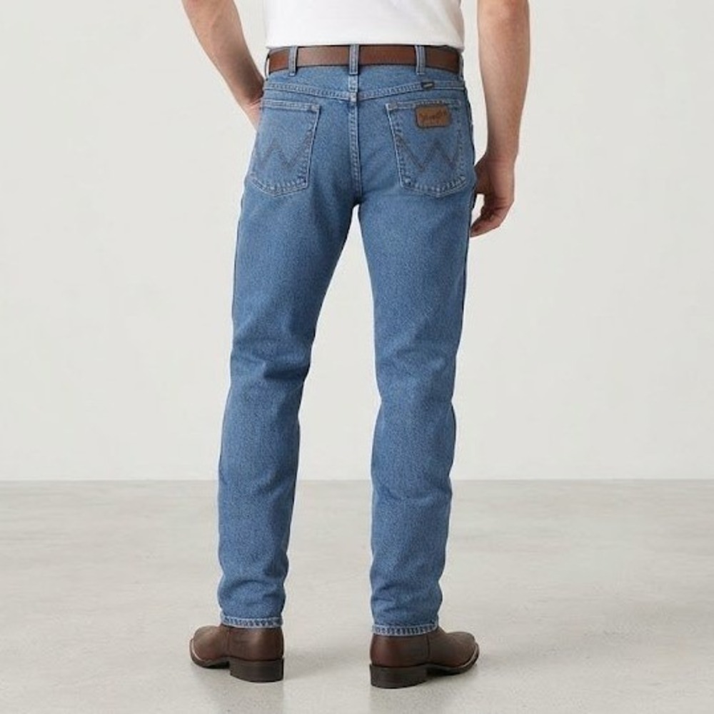 Wrangler Cowboy Cut Jeans Mens 29x30 Blue George Strait Collection Relaxed Fit